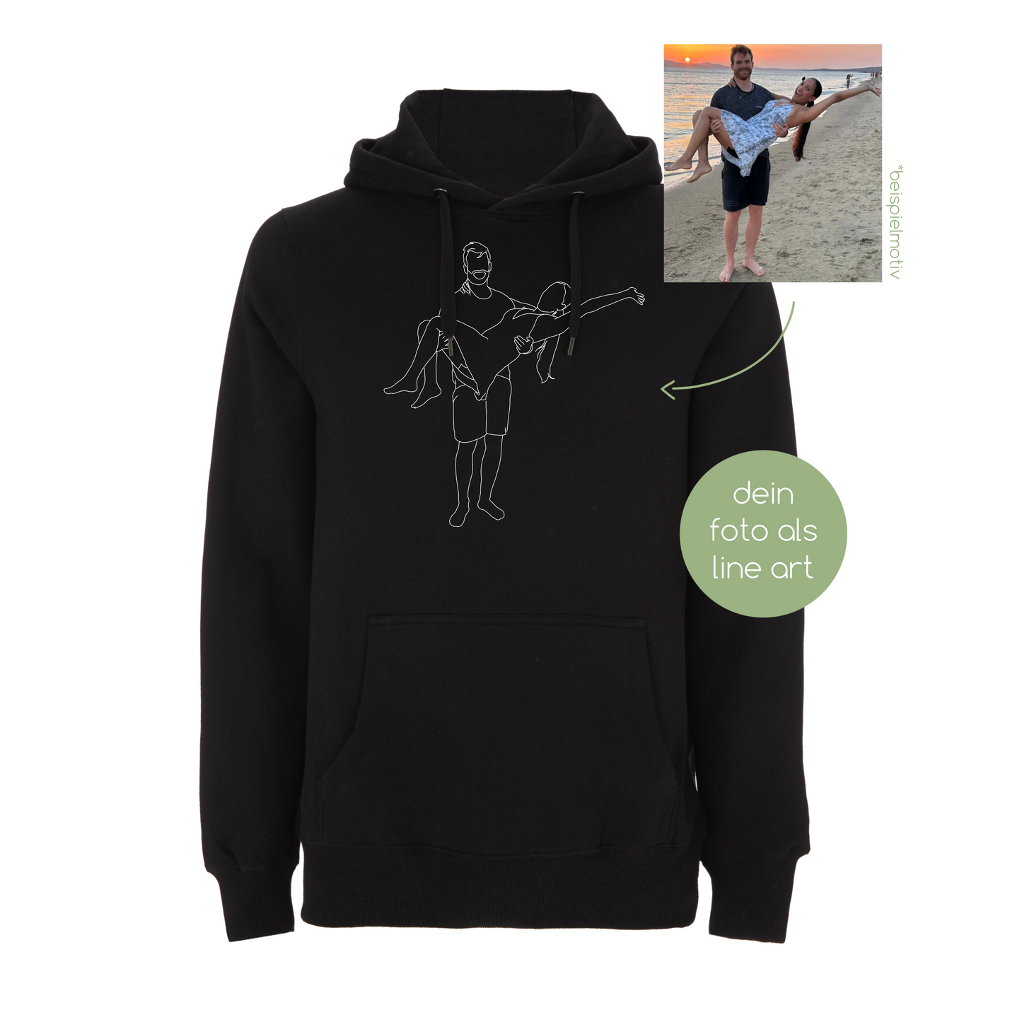 line art hoodie