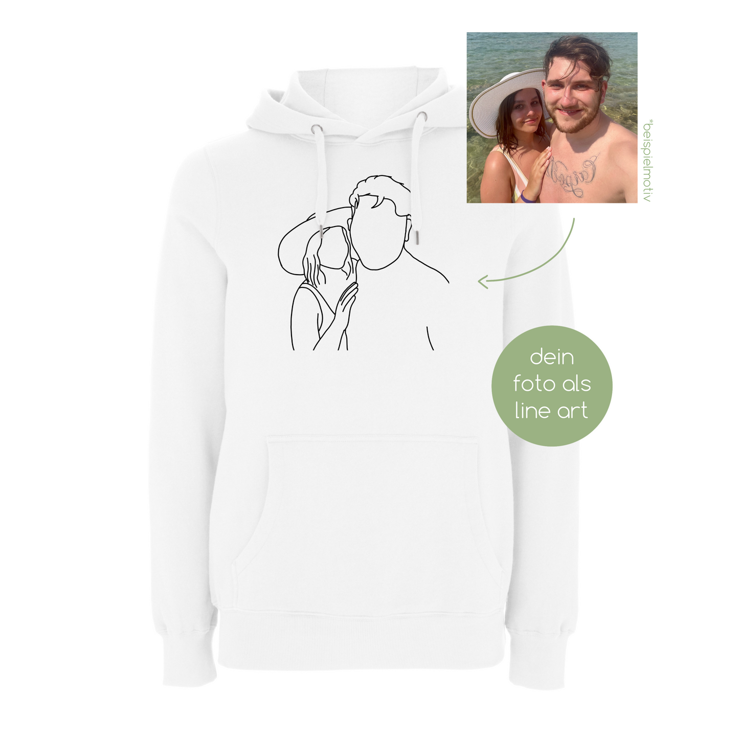 line art hoodie