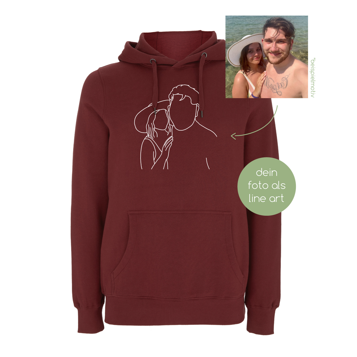 line art hoodie