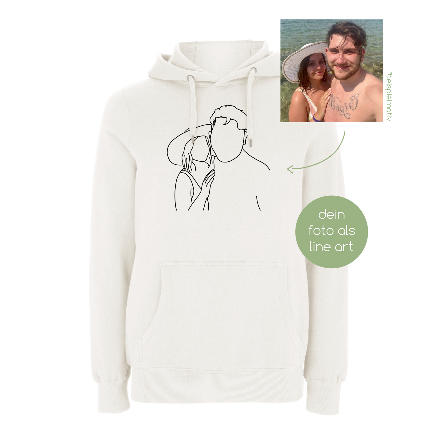 line art hoodie