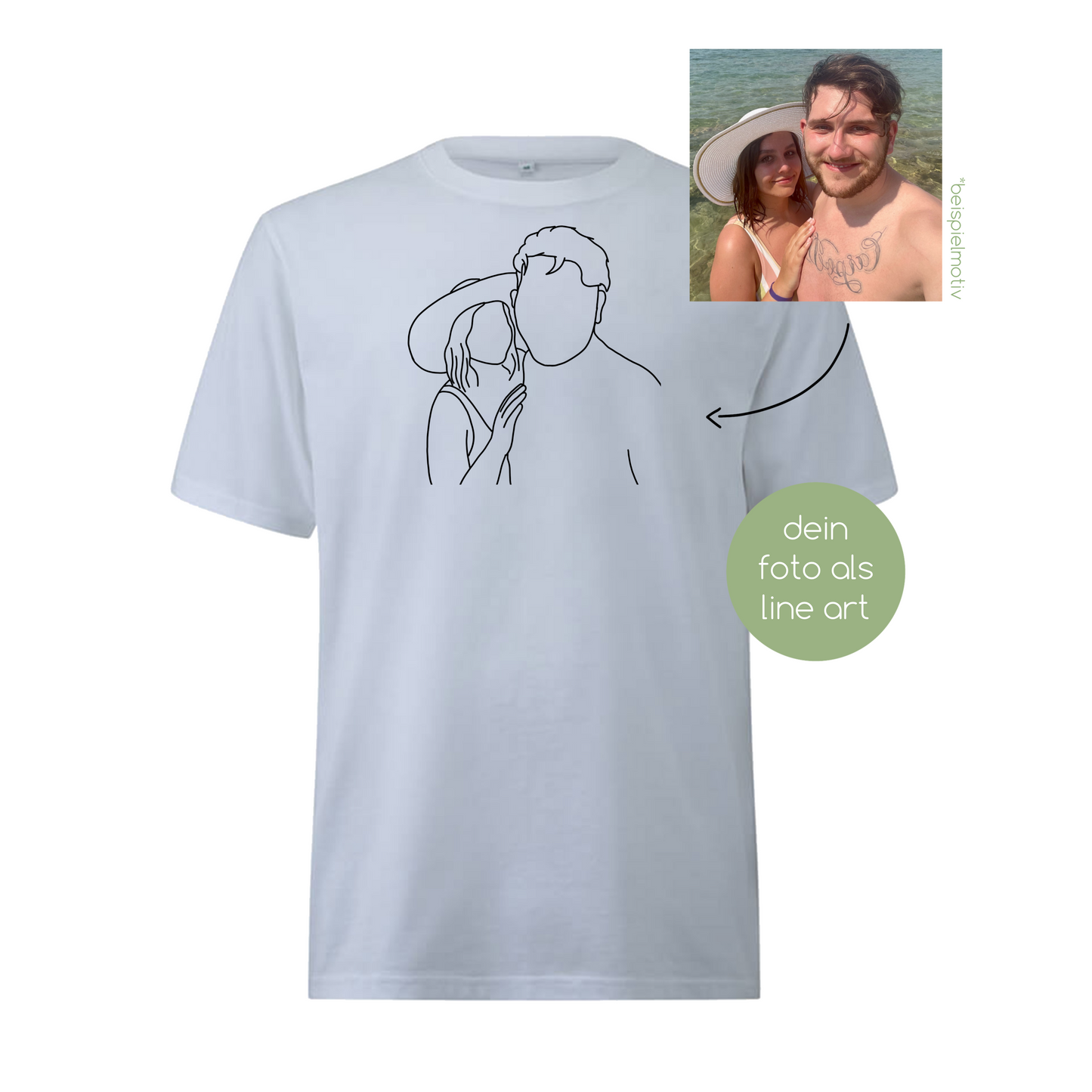 line art oversized t-shirt